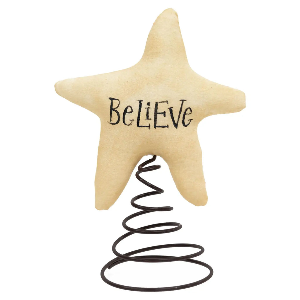 Stuffed Believe Star Tree Topper