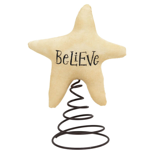 Stuffed Believe Star Tree Topper