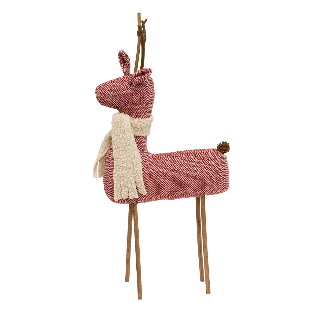 Standing Woodland Reindeer with Scarf