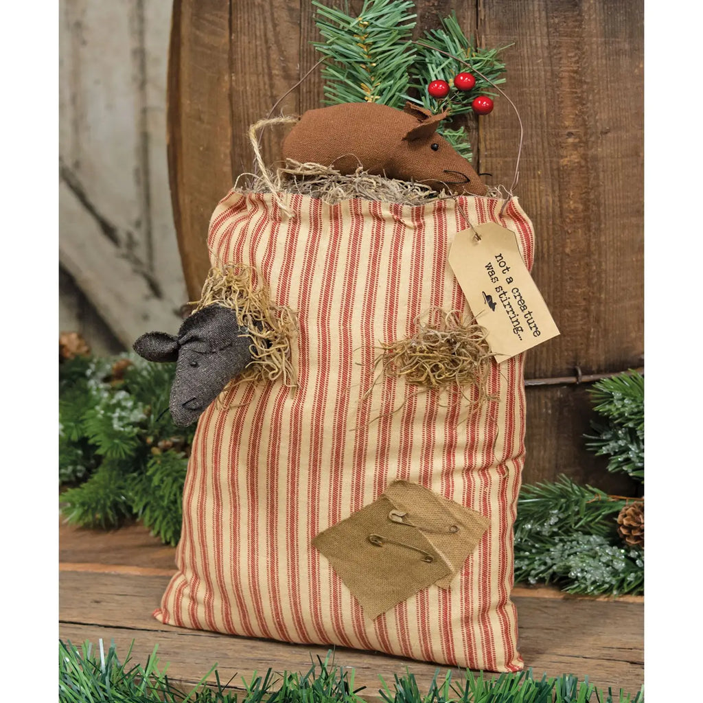 Not a Creature was Stirring Mouse Goodie Bag Decoration