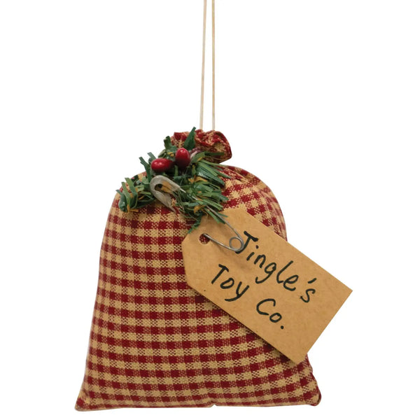 Primitive Jingle's Toy Company Bag Ornament