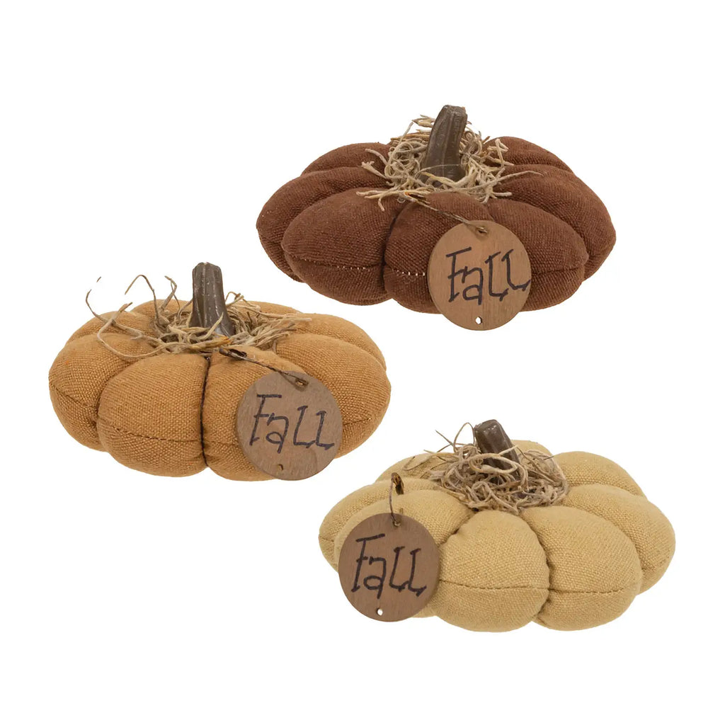 Mini Mossy Top Fall Pumpkin