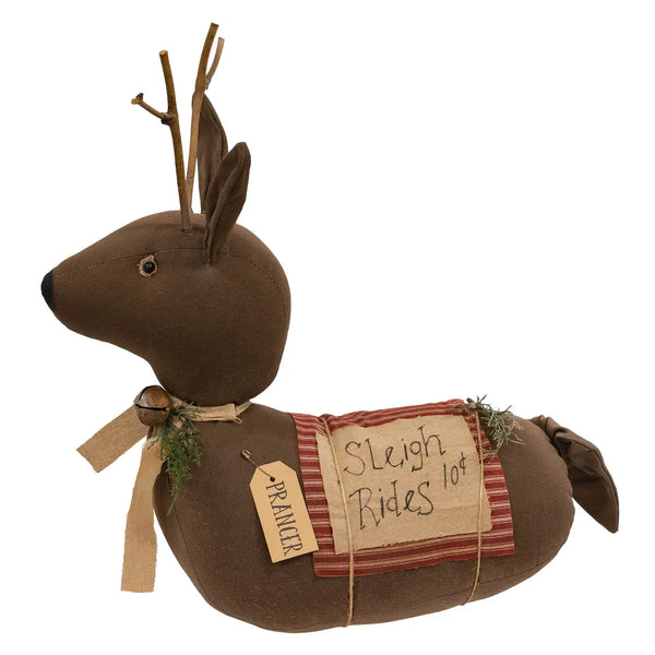 XL Primitive Sleigh Rides Reindeer Sitter