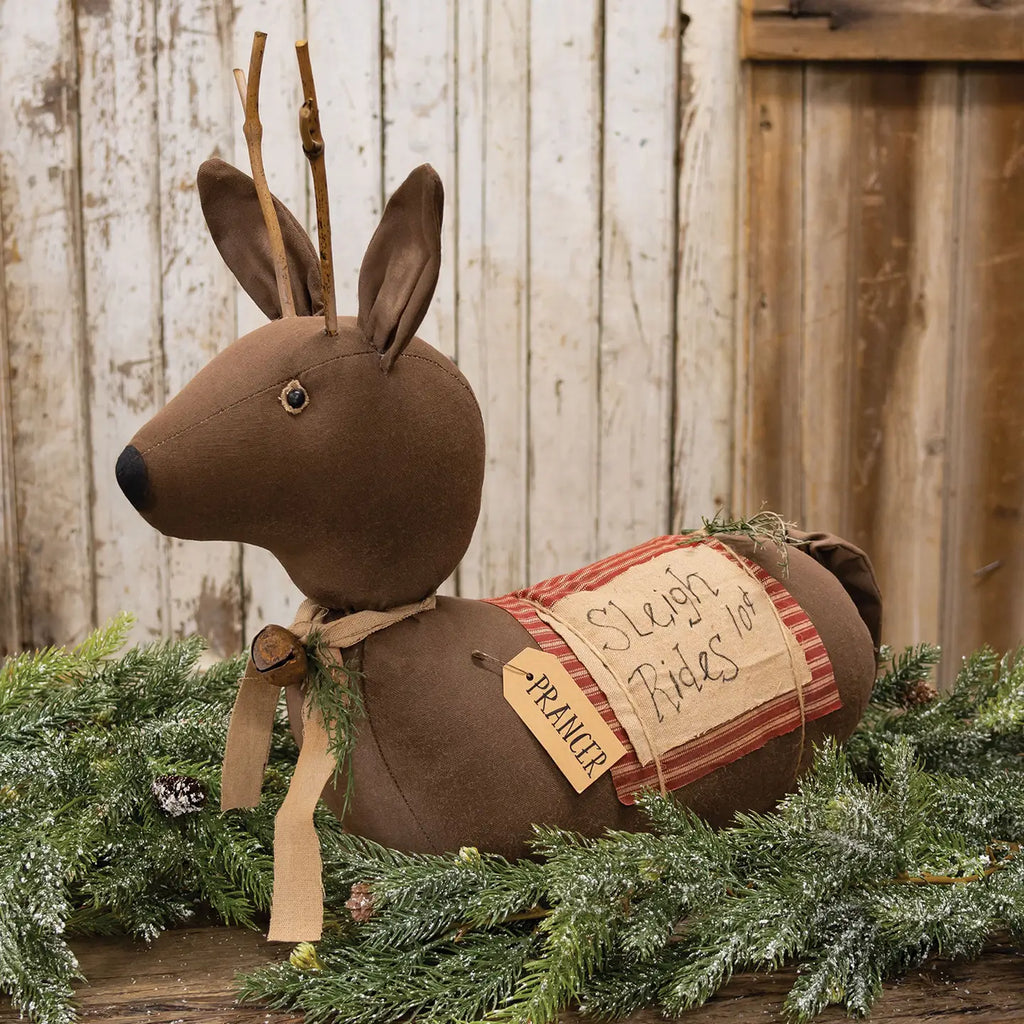 XL Primitive Sleigh Rides Reindeer Sitter