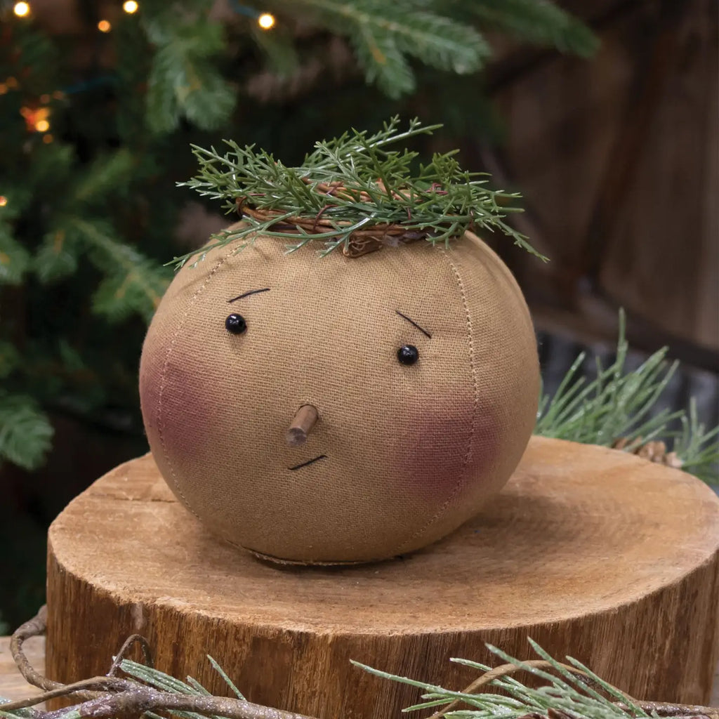 Primitive Snowgirl Head Hanger