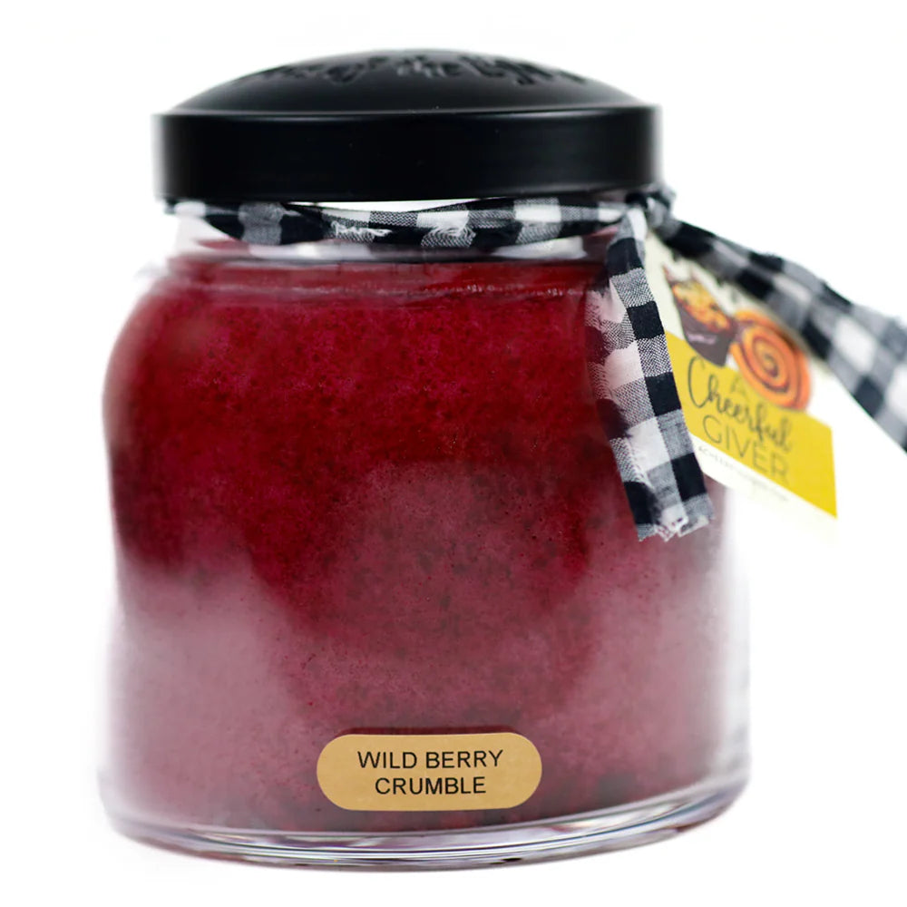 Large Wild Berry Crumble Papa Jar Candle