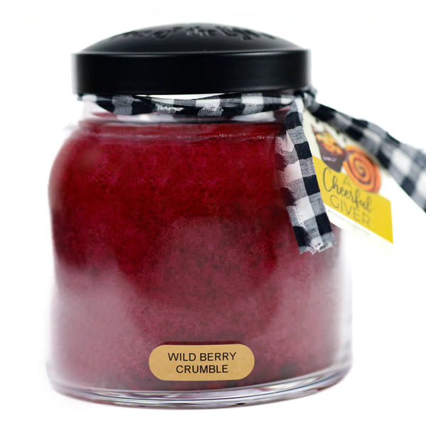 Large Wild Berry Crumble Papa Jar Candle
