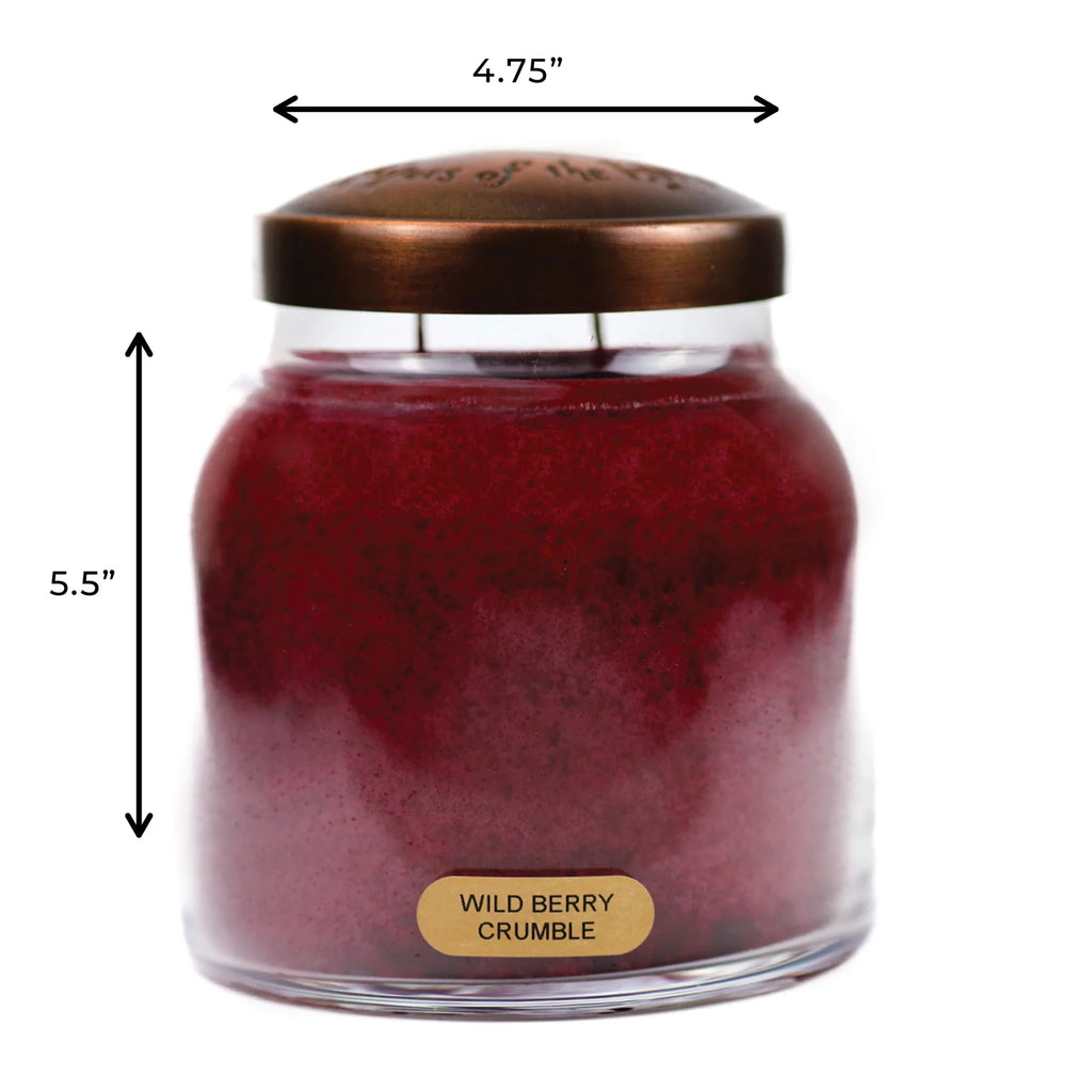 Large Wild Berry Crumble Papa Jar Candle