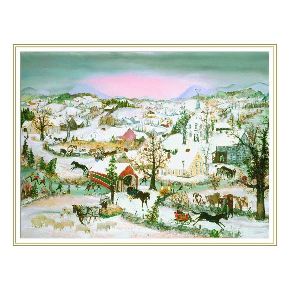 Will Moses Box of 24 Sugar Plum Christmas Card Collection