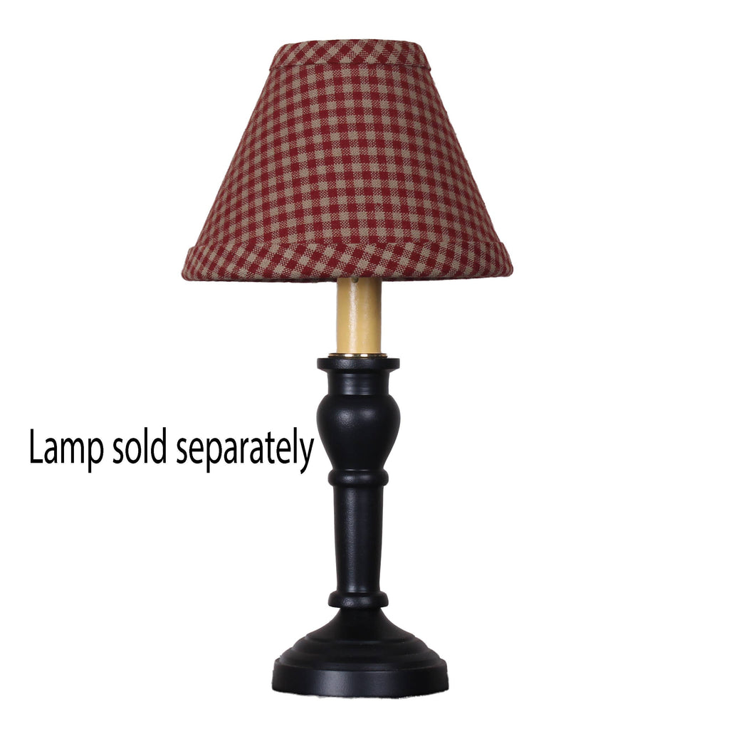 Newbury Gingham Barn Red 6" Lampshade