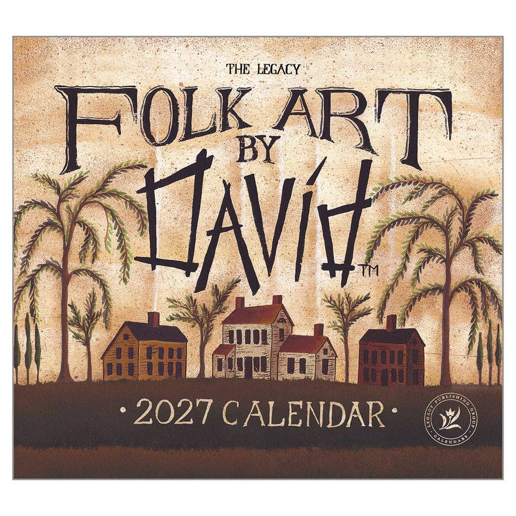 Folk Art by David 2027 Wall Calendar