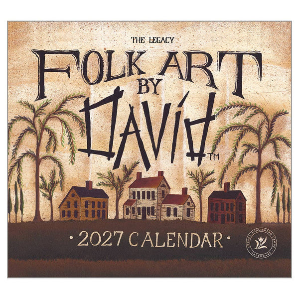 Folk Art by David 2027 Wall Calendar