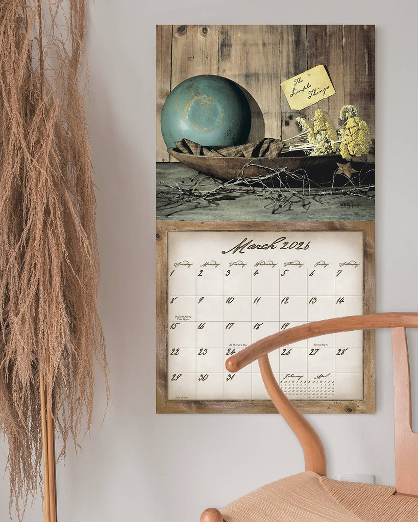 Simple Treasures 2026 Wall Calendar by Billy Jacobs