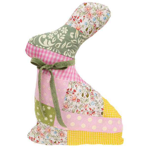 Vintage Style Patchwork Bunny Pillow