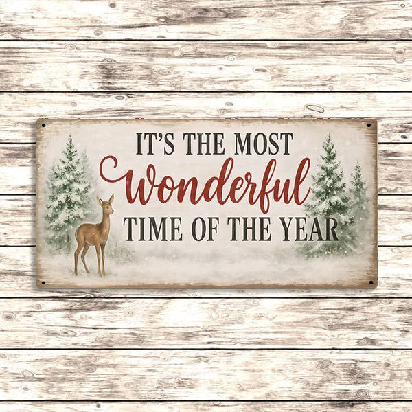 It's the Most Wonderful Time Metal Sign