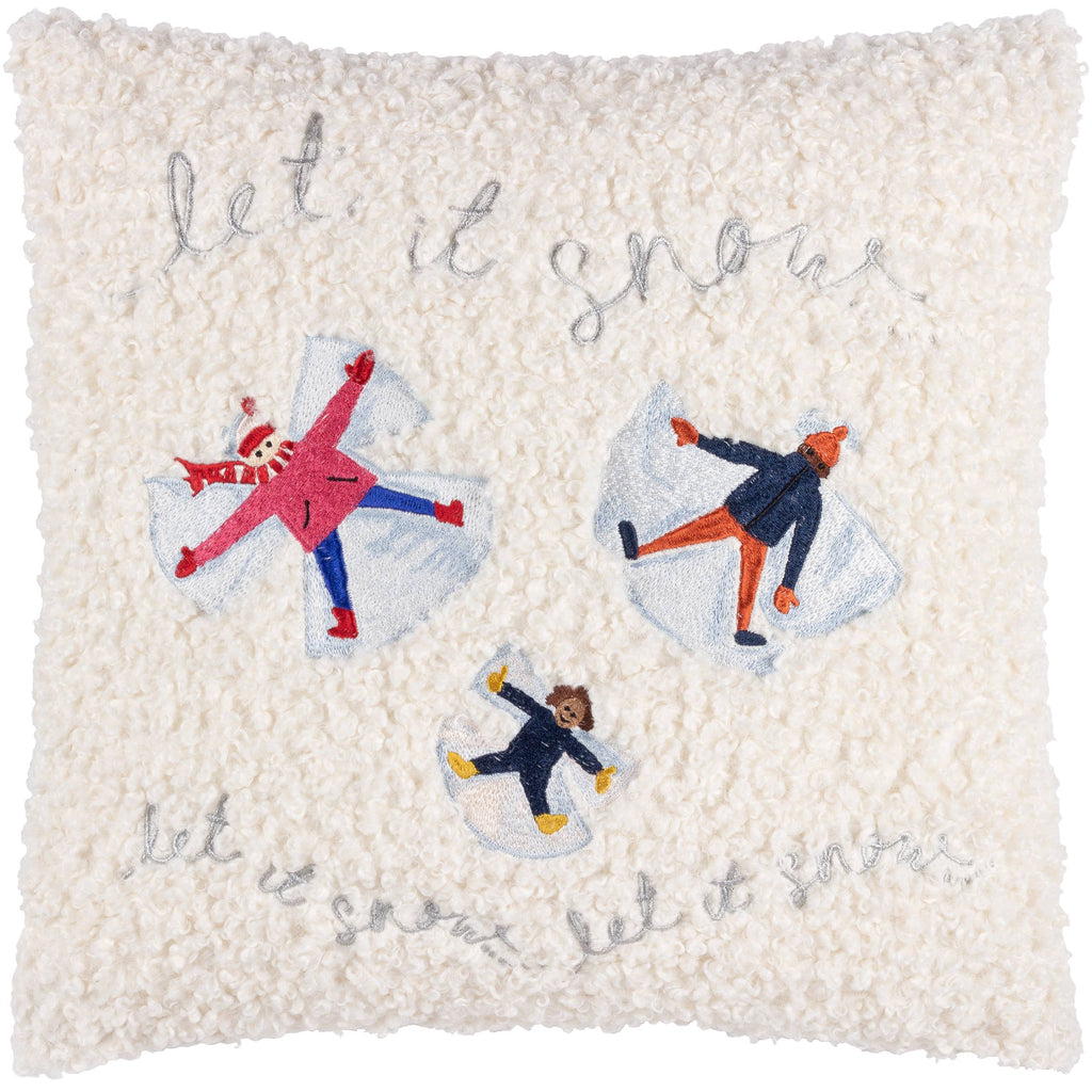 Snow Angels Boucle Cushion