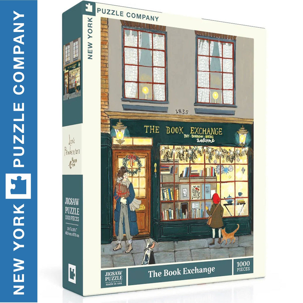 The Book Exchange 1000 Piece Jigsaw Puzzle by Loré Pemberton