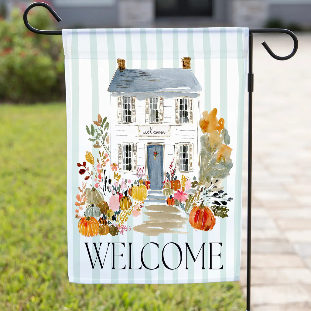 Fall Garden Flag - Floral Country Welcome