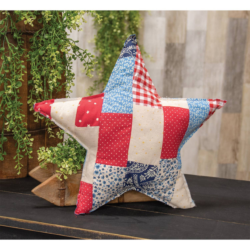 Patchwork Americana Star Cushion