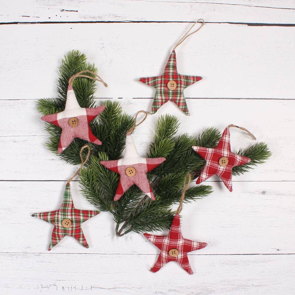 Fabric Folk Star Ornament