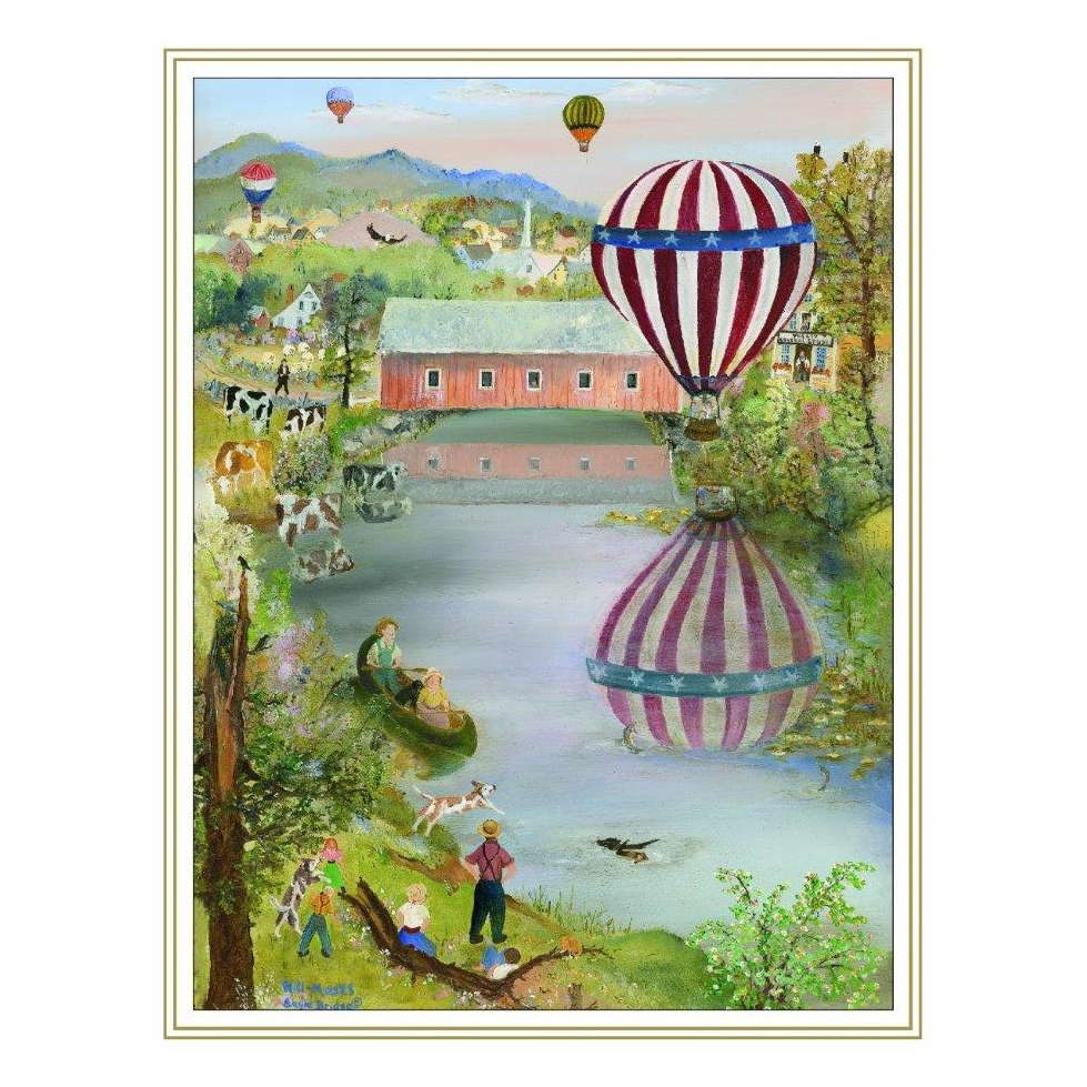 Will Moses Box of 24 Hollyhock Assorted Note Cards