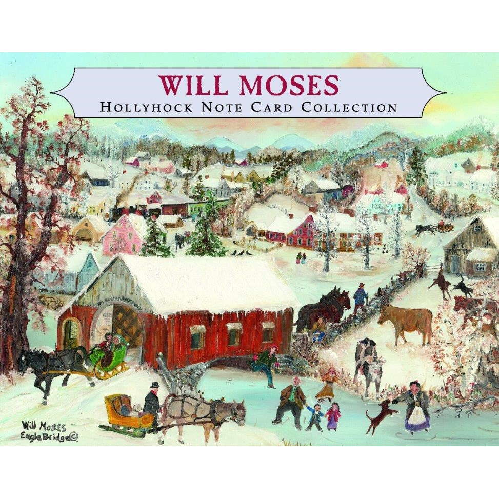 Will Moses Box of 24 Hollyhock Assorted Note Cards