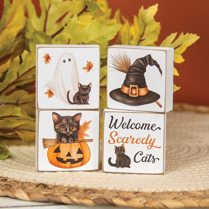 Welcome Scaredy Cat Block Set