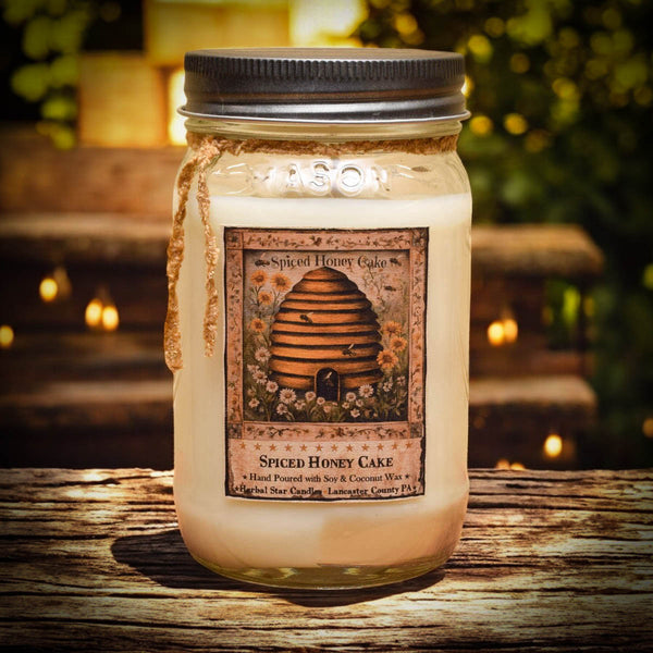 Beehive Spiced Honey Cake Soy Mason Jar Candle