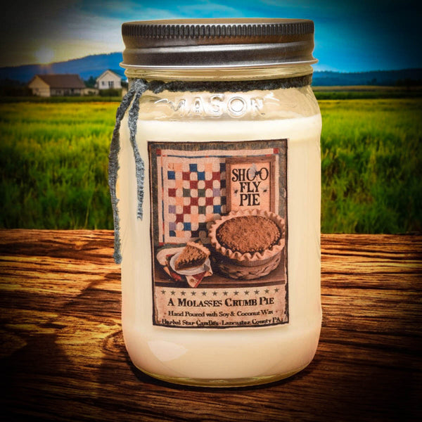 Shoo Fly Pie Soy Mason Jar Candle