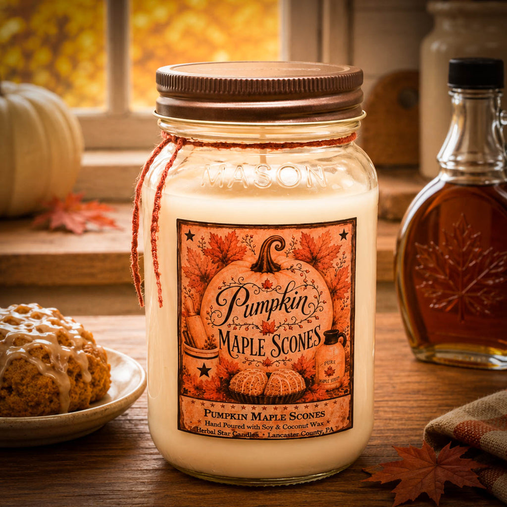 Pumpkin Maple Scones Soy Mason Jar Candle