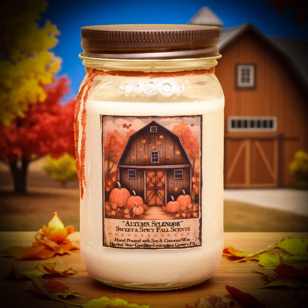Autumn Splendor Soy Mason Jar Candle
