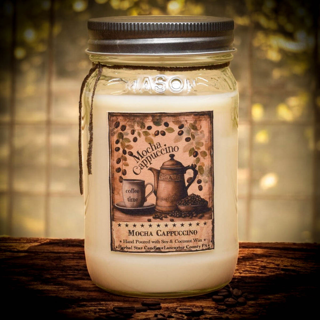 Mocha Cappuccino Soy Mason Jar Candle