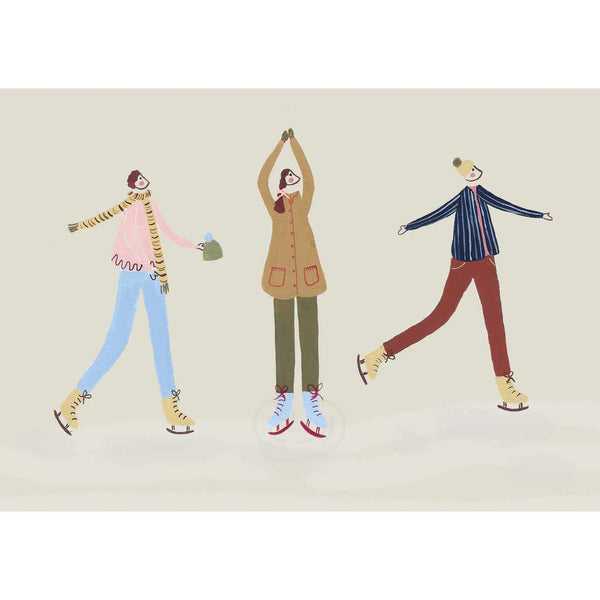 Ice Skaters Card