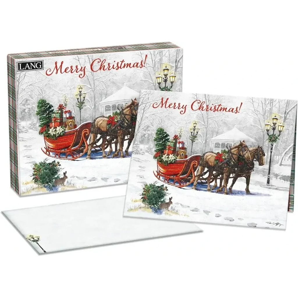 Lang Sleigh Bells Ring Boxed Christmas Cards
