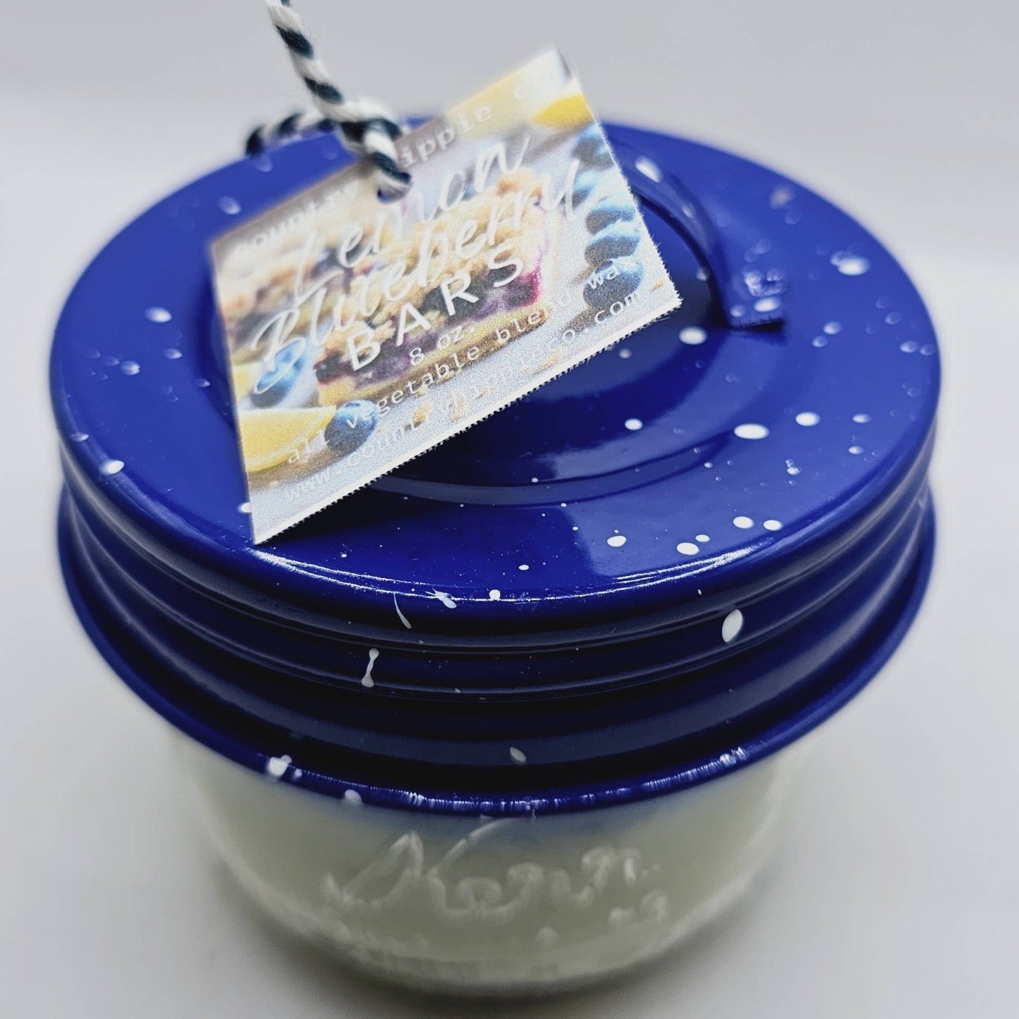 Lemon Blueberry Crumble Bar Wide Mouth Candle Olde Glory