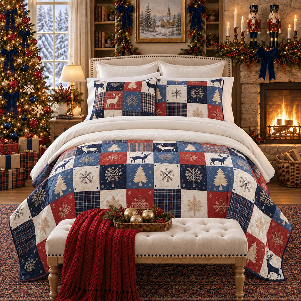 Noel Patch Lightweight Quilt Set