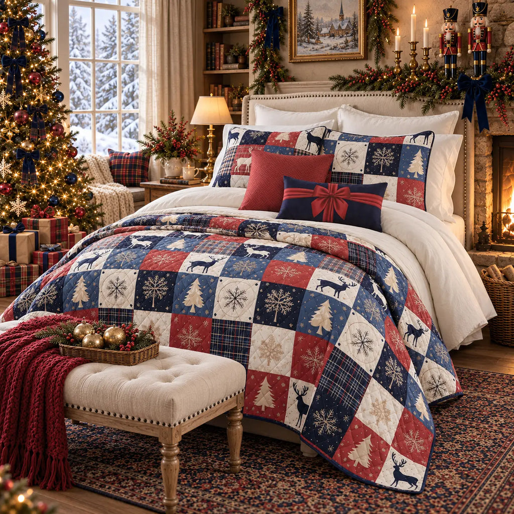 Noel Patch Lightweight Quilt Set