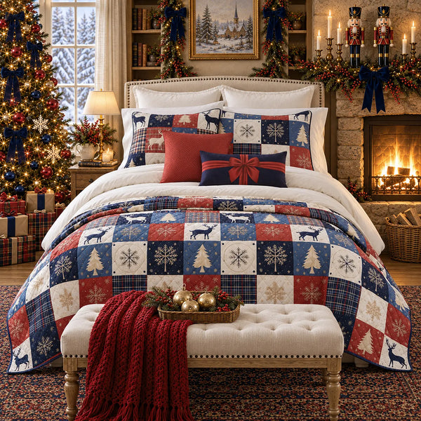 Noel Patch Lightweight Quilt Set