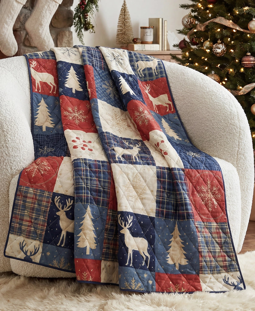 Noel Patch Lightweight Throw Quilt