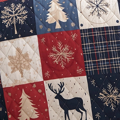 Noel Patch Lightweight Throw Quilt