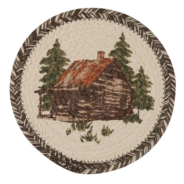 Cabin Braided Small Trivet Mat