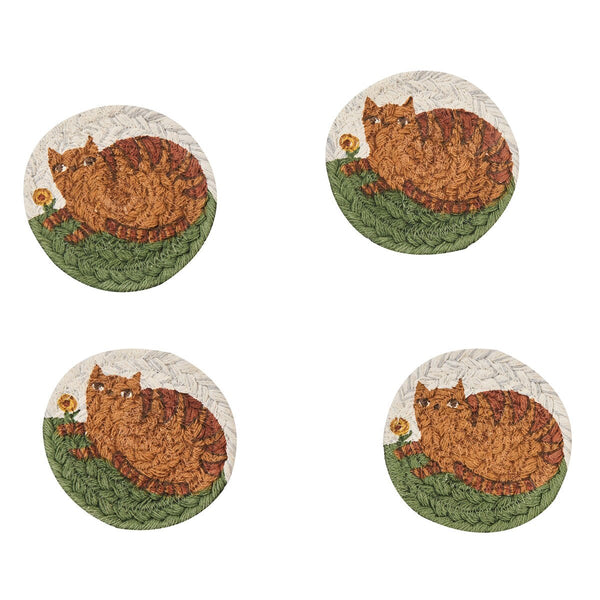Cheshire Cat Braided Coasters Set
