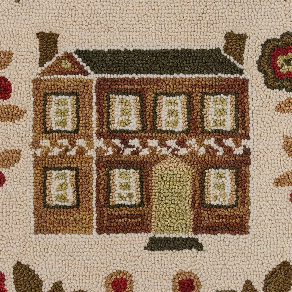 Cotswold Hooked Folk Art Rug