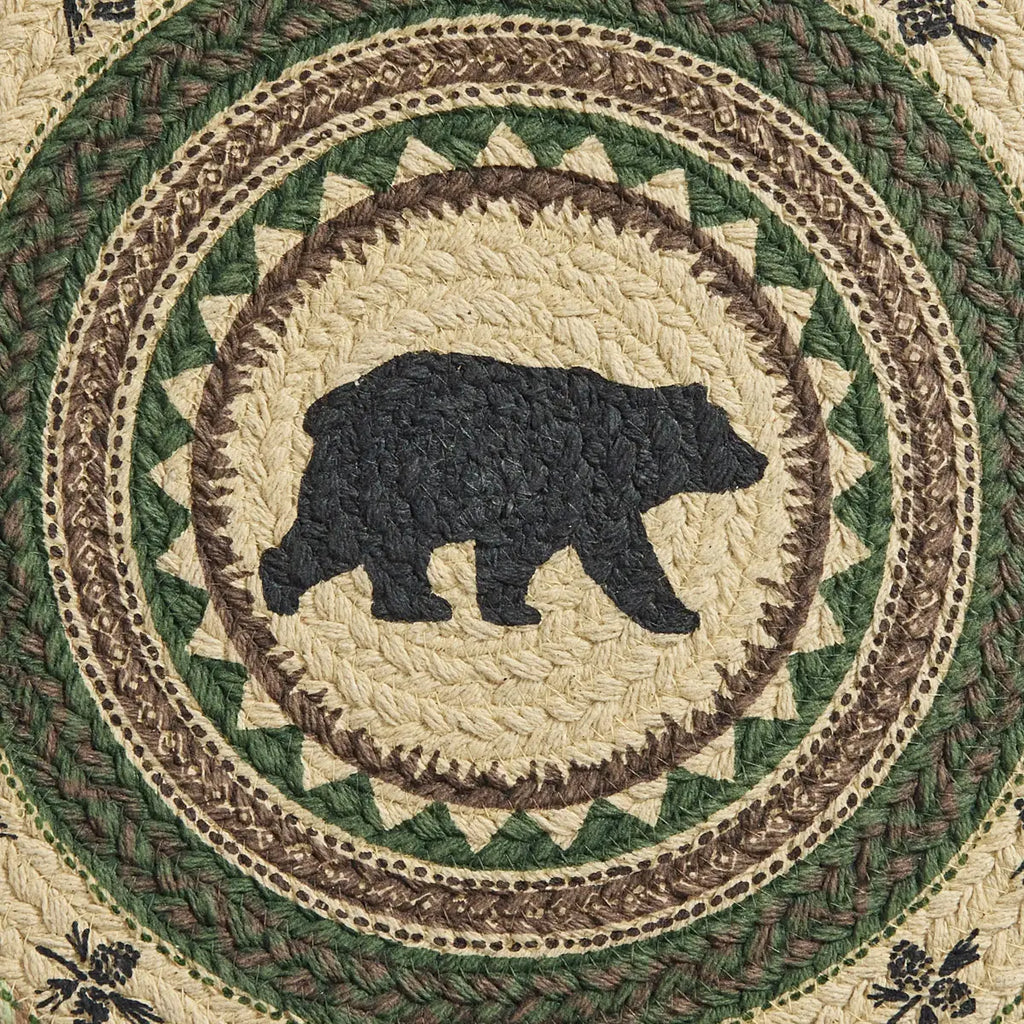 Country Pines Bear Braided Placemat