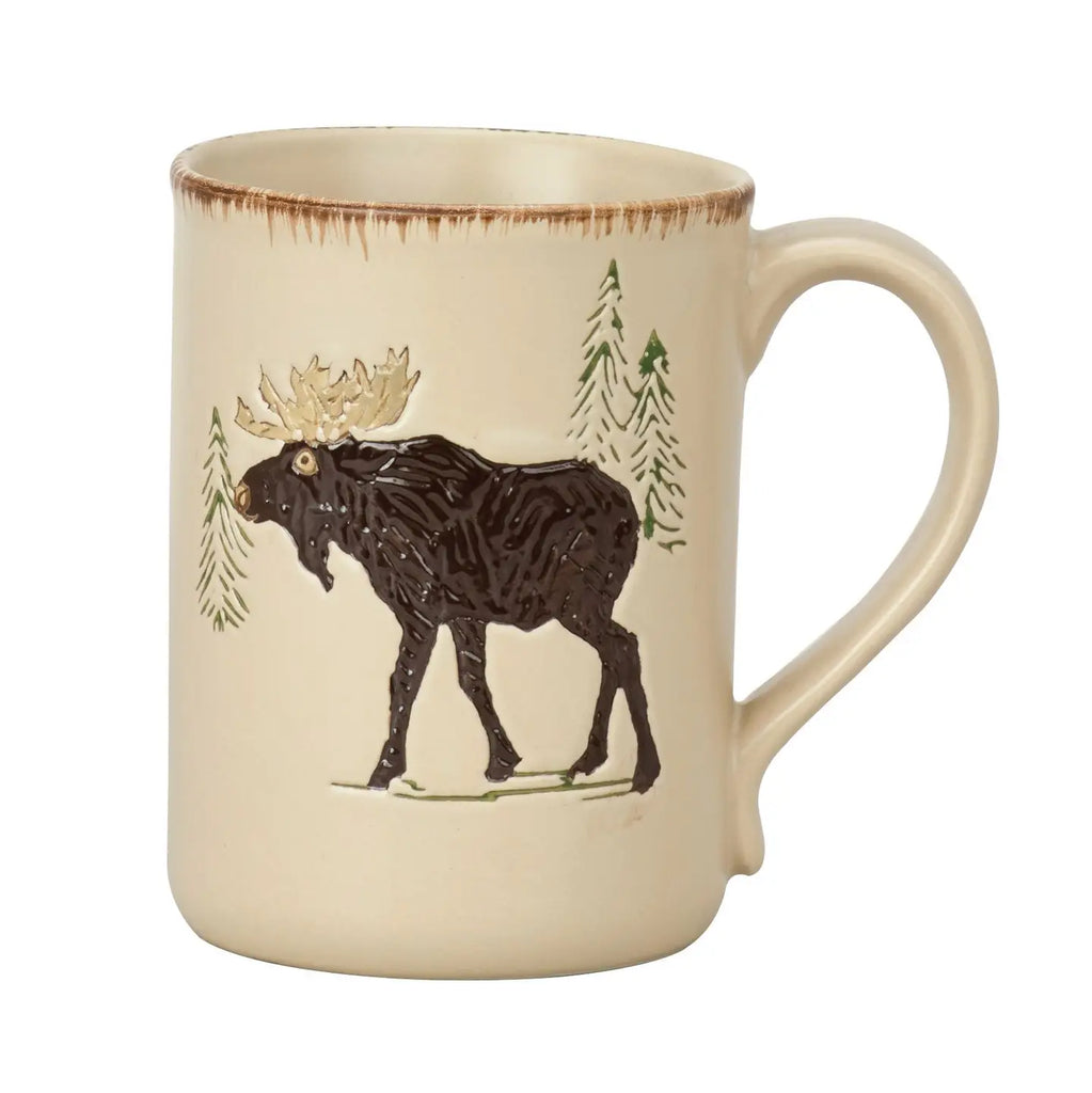 Rustic Lodge Moose Crockery