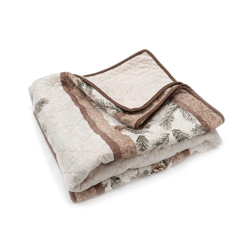 Pine Medallion Throw Quilt