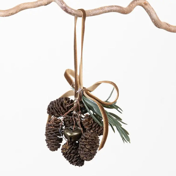 Pinecone and Bell Hanger