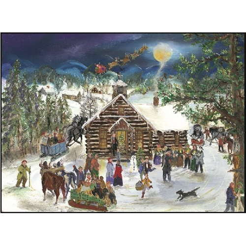 Will Moses Box of 24 Pinecone Christmas Card Collection