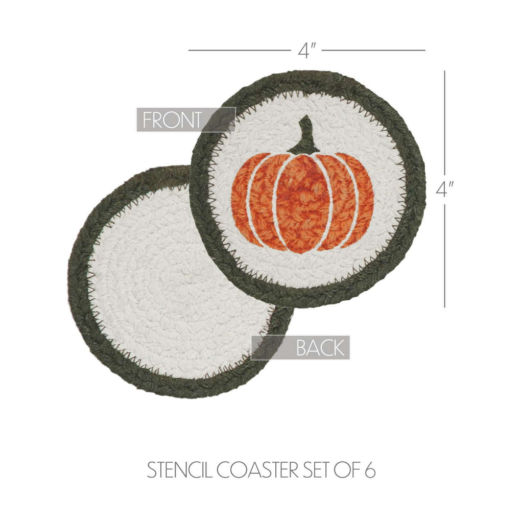 Set of 6 Pumpkin Bounty Coasters - Olde Glory