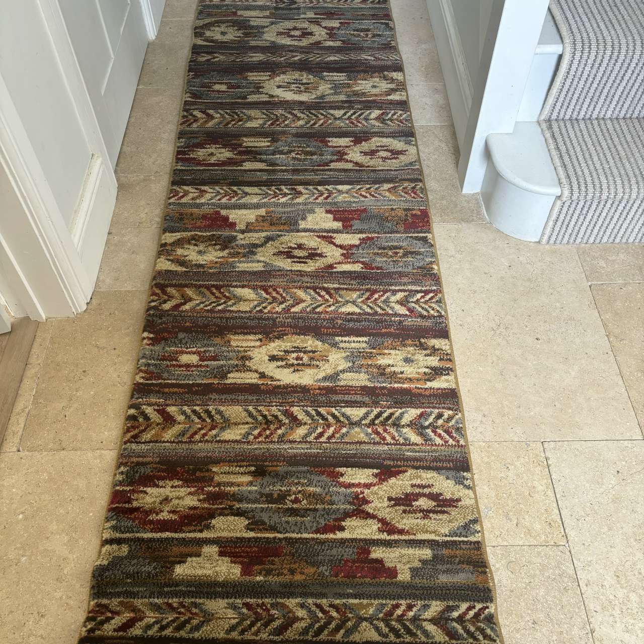 Country Style Runner Rug Sierra American Southwestern Floor Runner | Log Cabin Style Decor ...